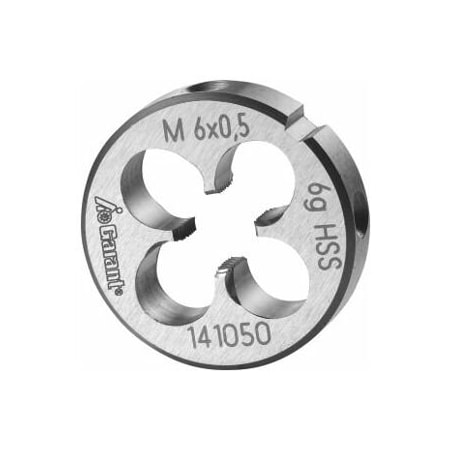 Garant M6X0.5 HSS Round Die, Closed/Pre-Slit Form 141050 6X0,5